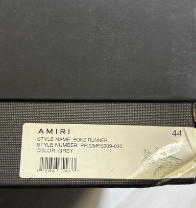 Amiri Bone Runner Grey