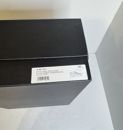 Amiri Bone Runner Grey Brand New 100 Authenticity Size 46