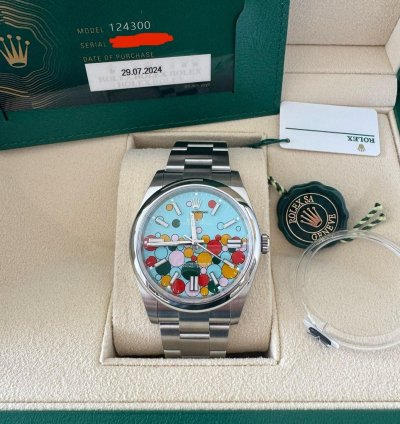 Rolex Oyster Perpetual 41 41mm Celebration Motif Dial Oyster