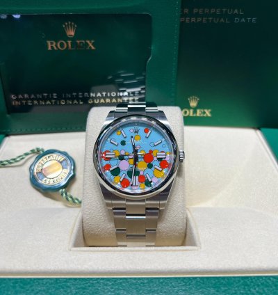 Rolex Oyster Perpetual 41 41mm Celebration Motif Dial Oyster
