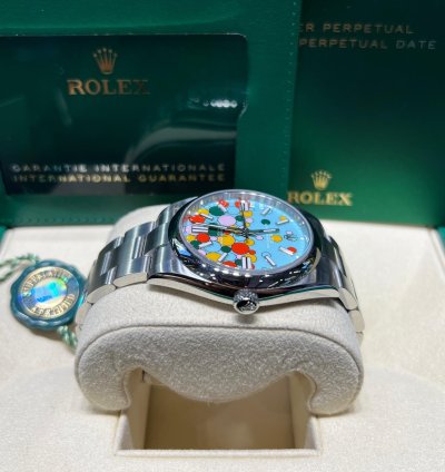 Rolex Oyster Perpetual 41 41mm Celebration Motif Dial Oyster