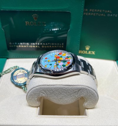 Rolex Oyster Perpetual 41 41mm Celebration Motif Dial Oyster
