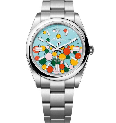 Rolex Oyster Perpetual 41 41mm Celebration Motif Dial Oyster