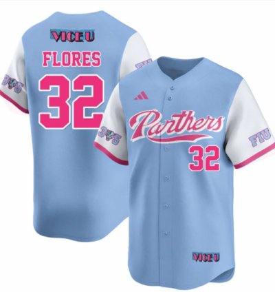 Nelson Rivera Flores Jersey 32 Fiu Baseball 2025 Vice U Stitched Blue