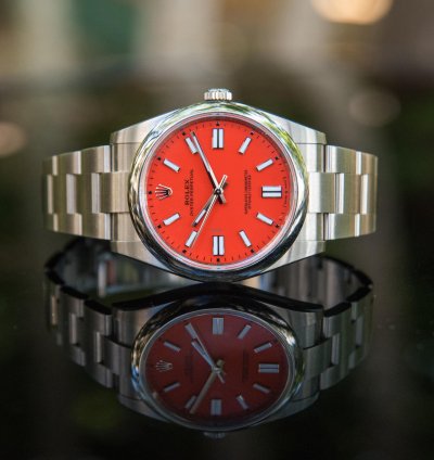 Rolex Oyster Perpetual 41 41mm Coral Red