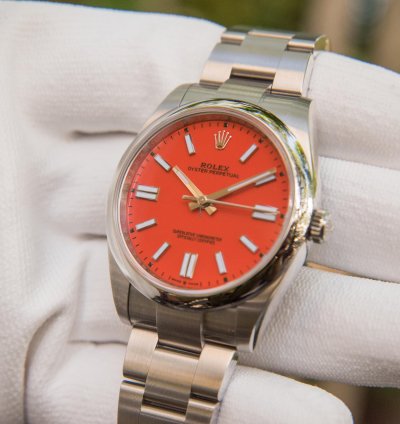 Rolex Oyster Perpetual 41 41mm Coral Red