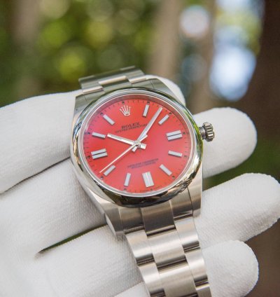 Rolex Oyster Perpetual 41 41mm Coral Red