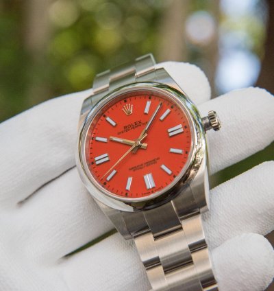 Rolex Oyster Perpetual 41 41mm Coral Red