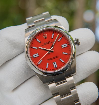 Rolex Oyster Perpetual 41 41mm Coral Red