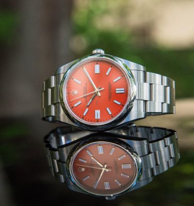 Rolex Oyster Perpetual 41 41mm Coral Red