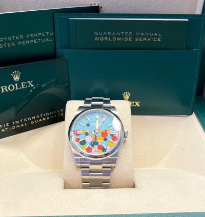 Rolex Oyster Perpetual 41 41mm New 2025 Celebration Dial 124300