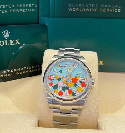 Rolex Oyster Perpetual 41 41mm New 2025 Celebration Dial 124300