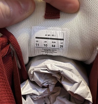 Amiri Bone Runner Red