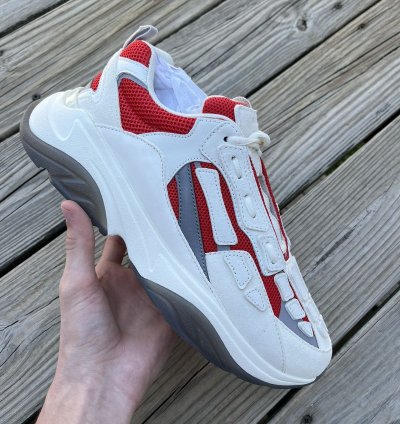 Amiri Bone Runner Red White