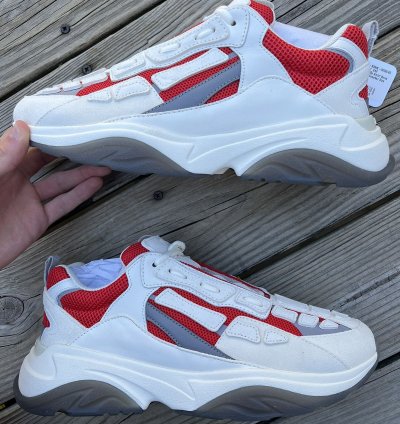 Amiri Bone Runner Red White