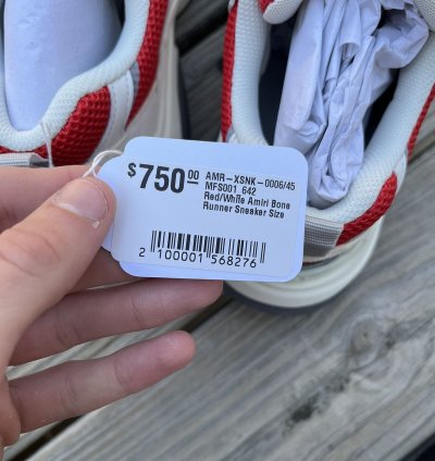 Amiri Bone Runner Red White