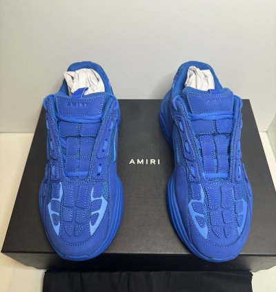 Amiri Bone Runner Royal Blue Sneakers Size 42 825
