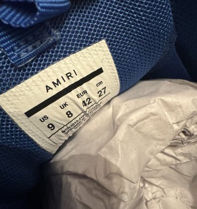 Amiri Bone Runner Royal Blue Sneakers Size 42 825