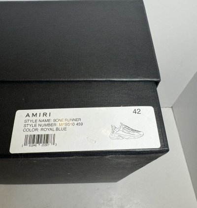 Amiri Bone Runner Royal Blue Sneakers Size 42 825