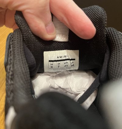 Amiri Bone Runner Sneaker black White