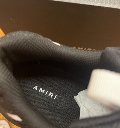 Amiri Bone Runner Sneaker black White