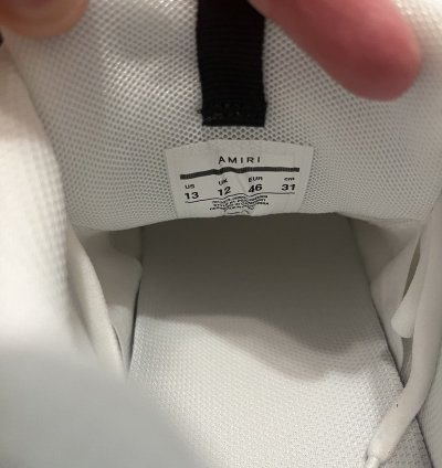 Amiri Bone Runner Sneaker white Black