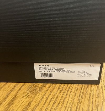 Amiri Bone Runner Sneaker white Black