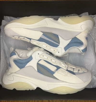 Amiri Bone Runner Sneaker white Teal