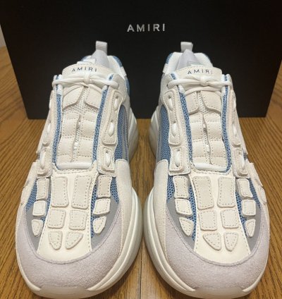 Amiri Bone Runner Sneaker white Teal