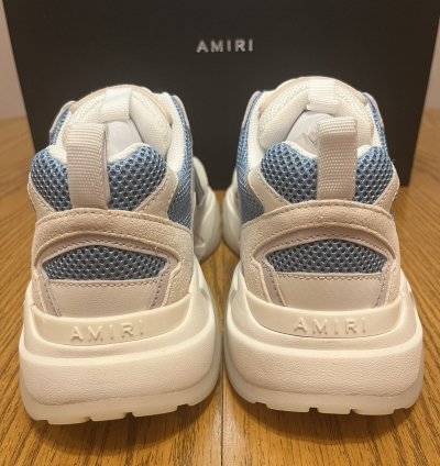 Amiri Bone Runner Sneaker white Teal