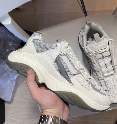 Amiri Bone Runner Sneakers Grey
