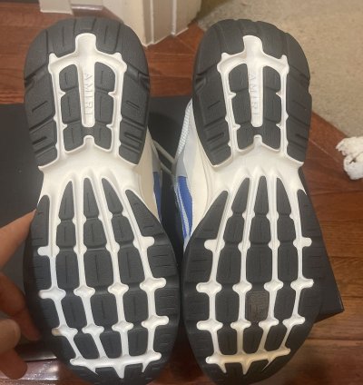 Amiri Bone Runner Sneakers White Black Royal Blue