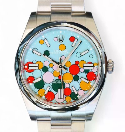Rolex Oyster Perpetual 41 Celebration-motif Dial 124300