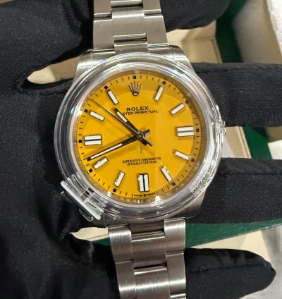 Rolex Oyster Perpetual 41 Fully Stickered Brand New Unworn Full Set