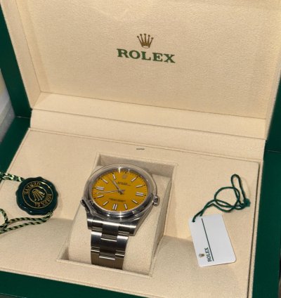 Rolex Oyster Perpetual 41 Fully Stickered Brand New Unworn Full Set