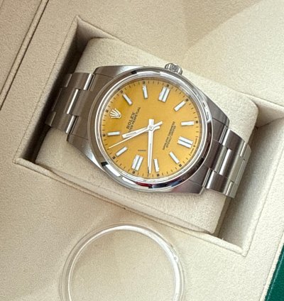 Rolex Oyster Perpetual 41 Fully Stickered Brand New Unworn Full Set