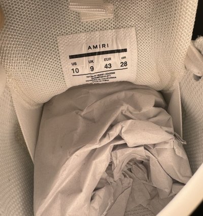 Amiri Bone Runner White New With Box