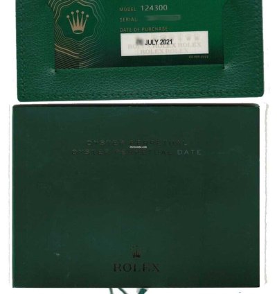 Rolex Oyster Perpetual 41 Steel Coral Red Dial Mens Watch Box Papers 21 124300