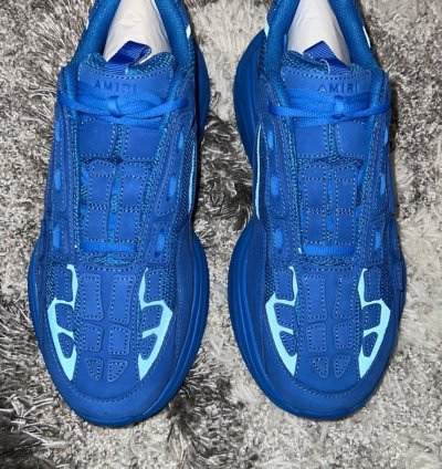 Amiri Bone Runners Blue Sneakers