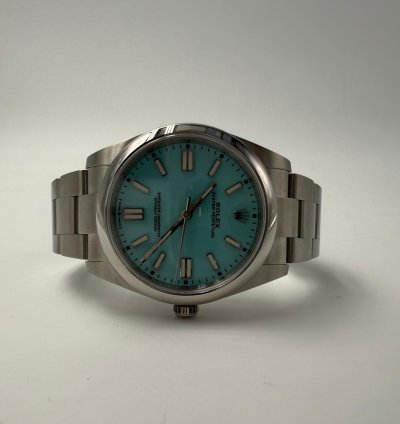 Rolex Oyster Perpetual 41 Tiffany Blue Dial - Full Set
