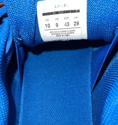 Amiri Bone Runners Blue Sneakers