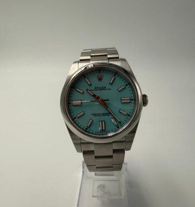 Rolex Oyster Perpetual 41 Tiffany Blue Dial - Full Set