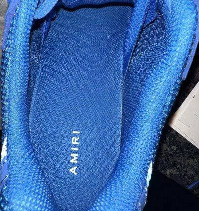 Amiri Bone Runners Blue Sneakers