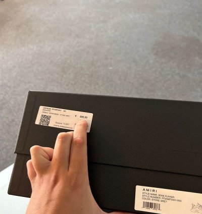 Amiri Bone Runners Stone Grey