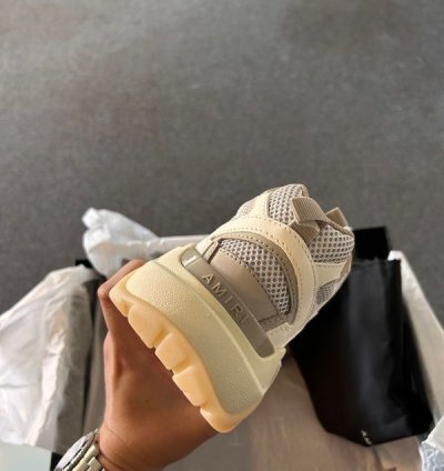 Amiri Bone Runners Stone Grey