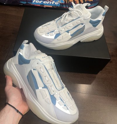 Amiri Bone Runners Teal Sneakers