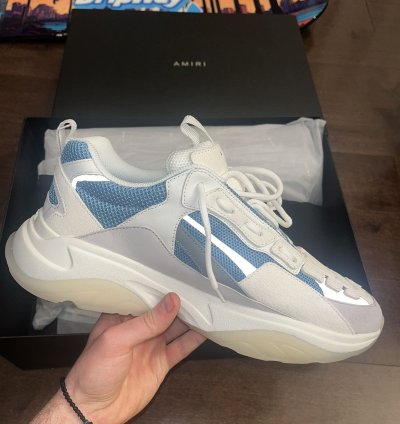 Amiri Bone Runners Teal Sneakers