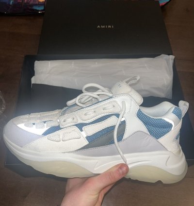 Amiri Bone Runners Teal Sneakers