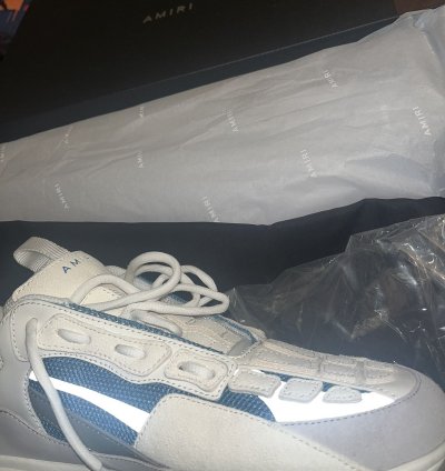 Amiri Bone Runners Teal Sneakers