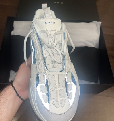 Amiri Bone Runners Teal Sneakers